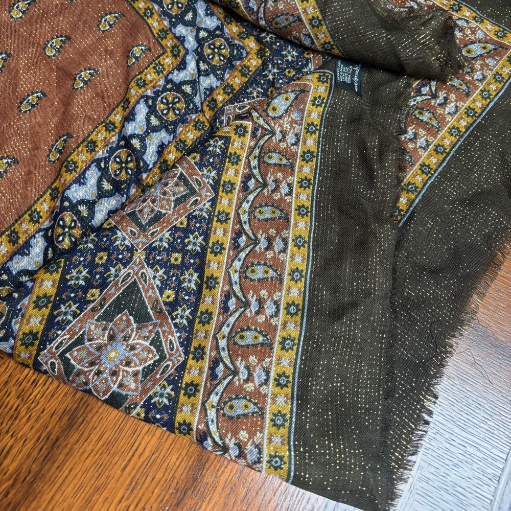 Specially House , Wool Multicolor Patterned Scarf - image 7